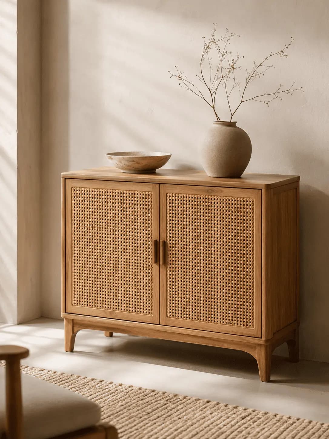 Lombok Rattan Side Cabinet
